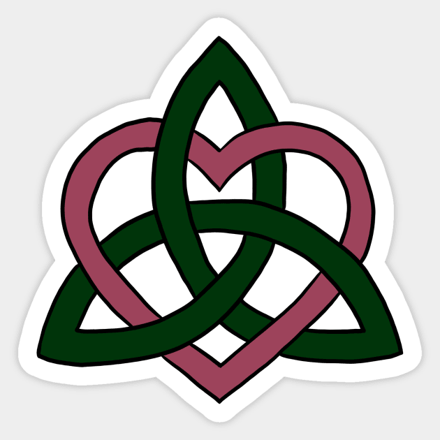 Celtic Heart Knot Sticker by Serene Twilight